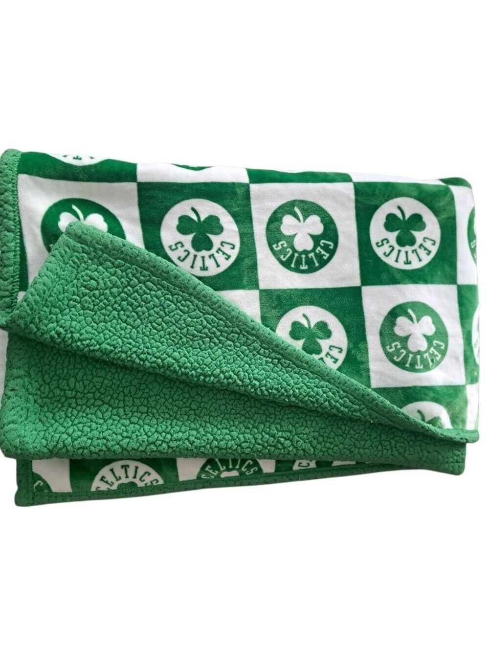 BOSTON CELTICS large Fleece throw blanket cozy comfy cabin decor basketball NBA